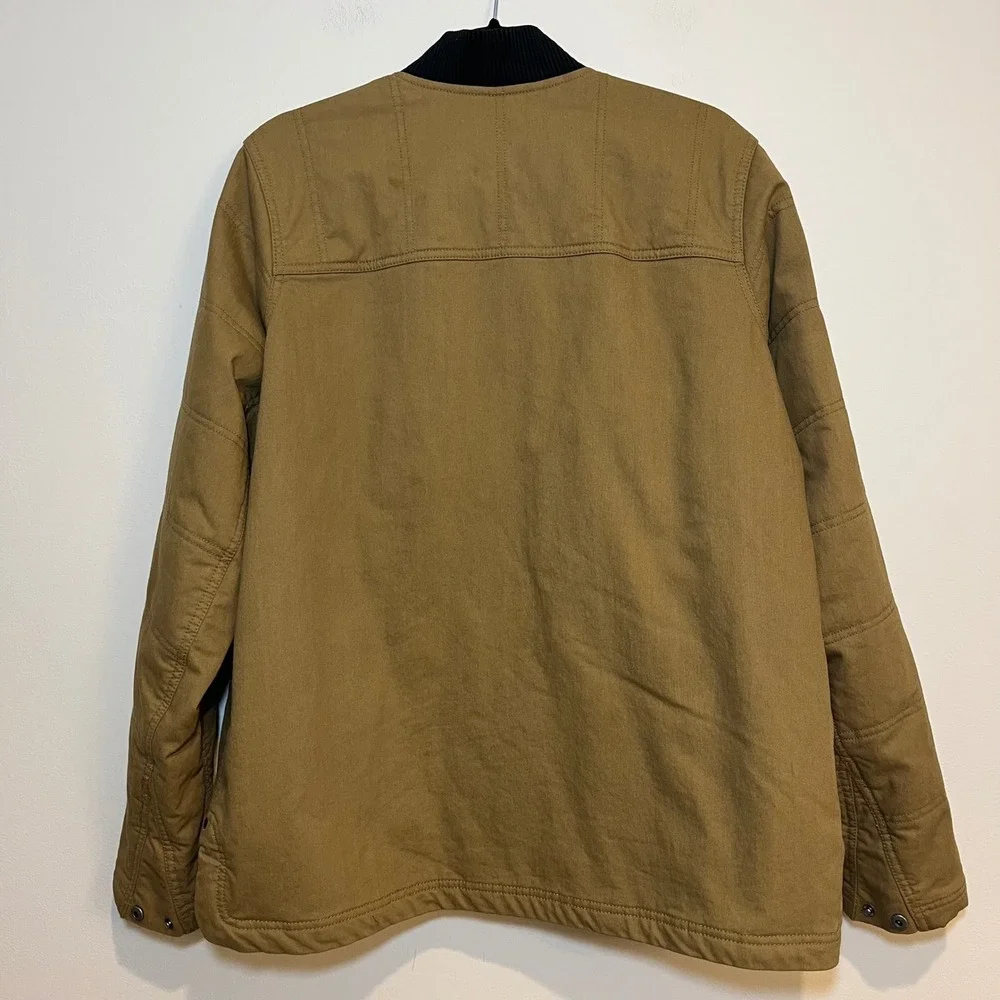 Duluth Trading Co Alaskan Hardgear Jacket Stone Run Insulated Tan Brown Women XL